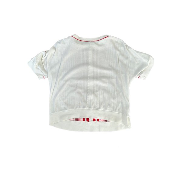 Vintage Aileen Too Red Stripe Short Sleeve Crewneck Tee | Size 1X - Picture 7 of 10